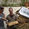 Here are some photos of James Strawbridge and I building a clay oven in my back garden. The first steps of The Thoughtful Bread Company!